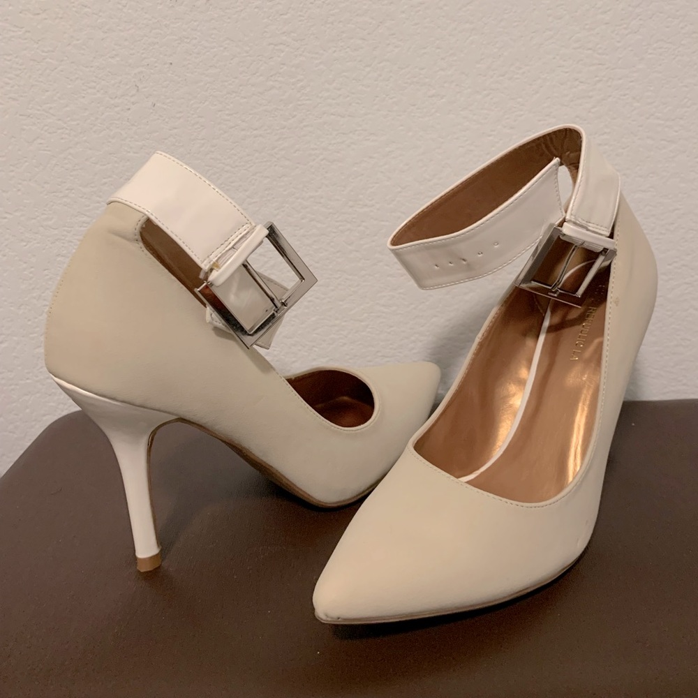White Womens High Heel Shoes
